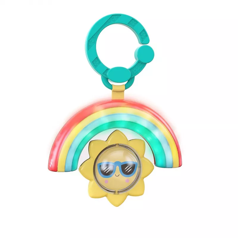 Bright Starts - Zornaitoare cu sunete si lumini Sun Shaker Shake & Glow, [],bestfam.ro