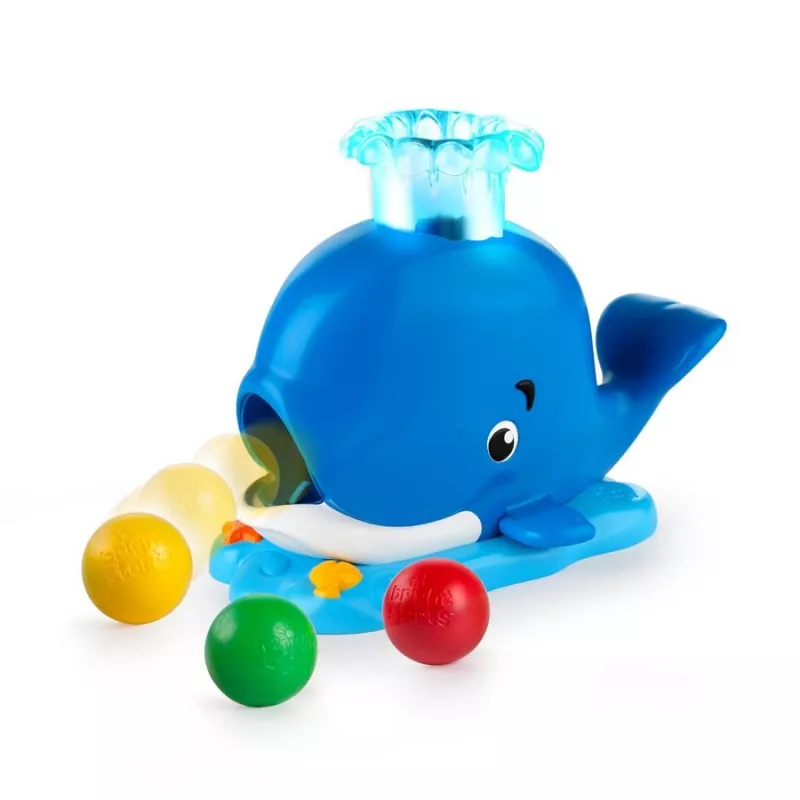 Bright Starts - Jucarie balena cu bile multicolore, [],bestfam.ro