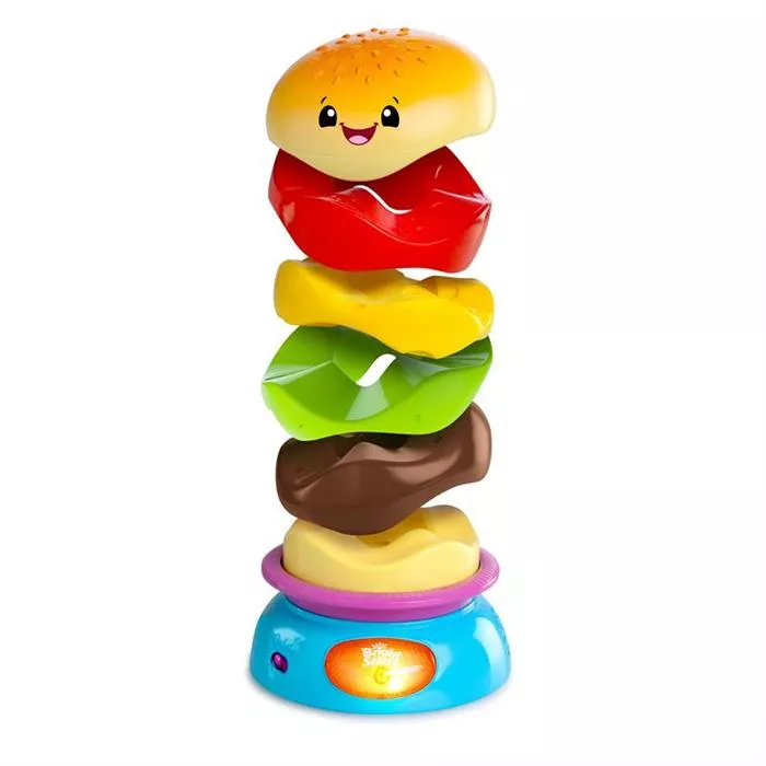 Jucarie Muzicala - Stack'n Spin Burger - Bright Starts, [],bestfam.ro