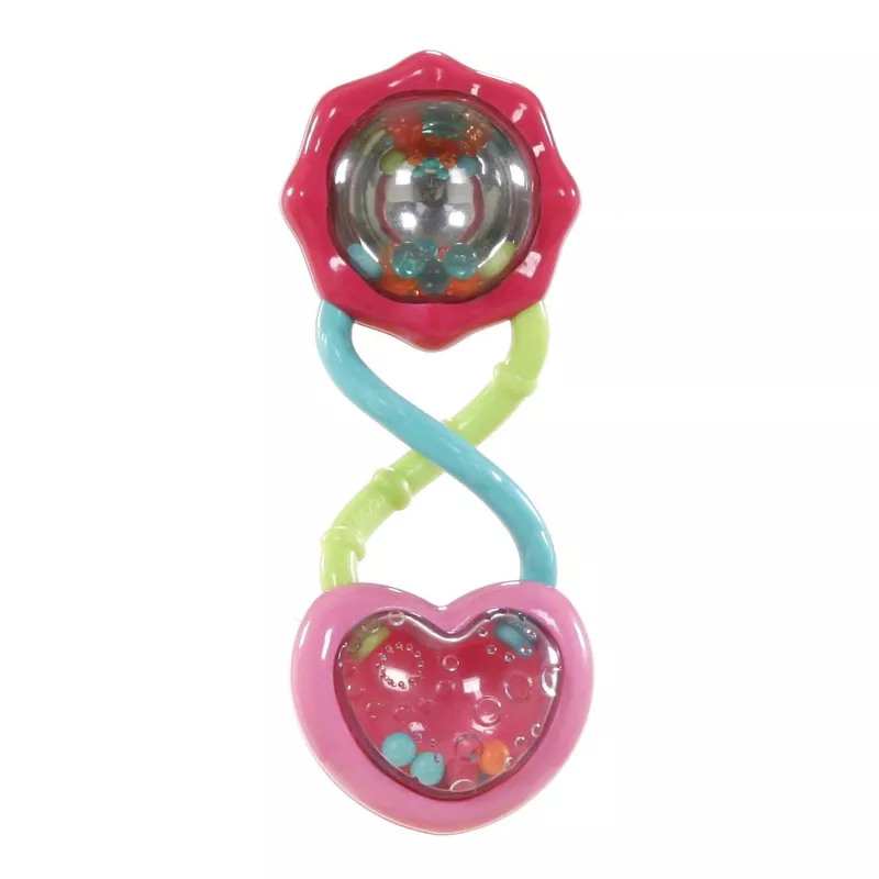 Bright Starts - Jucarie scutura si priveste Barbell Rattle, [],bestfam.ro