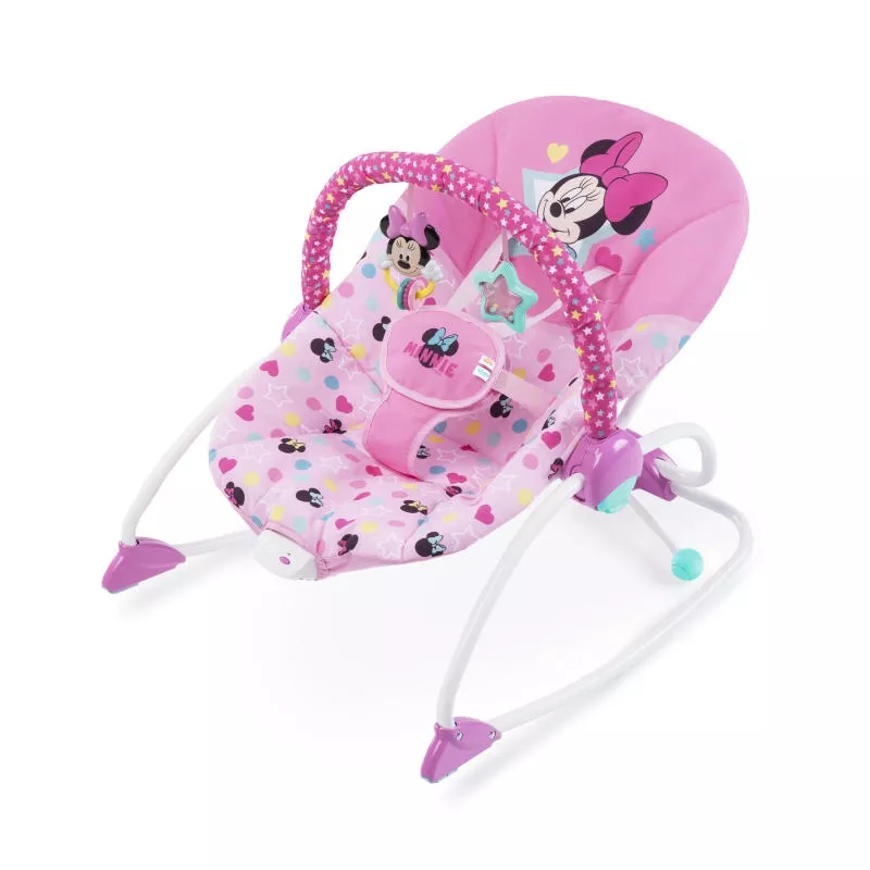 Bright Starts - Leagan portabil Rocker Minnie Stars & Smiles, [],bestfam.ro