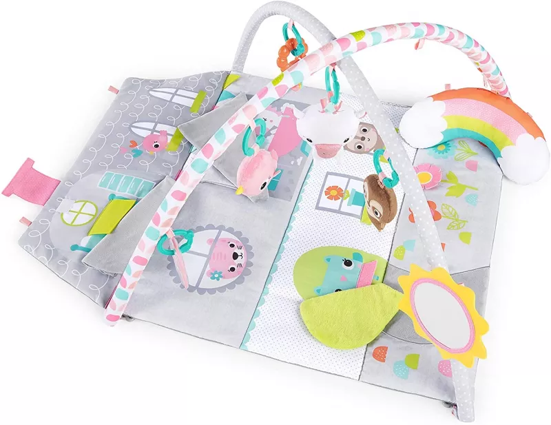 Bright Starts - Salteluta de activitati & Casuta de papusi Floors of Fun, [],bestfam.ro