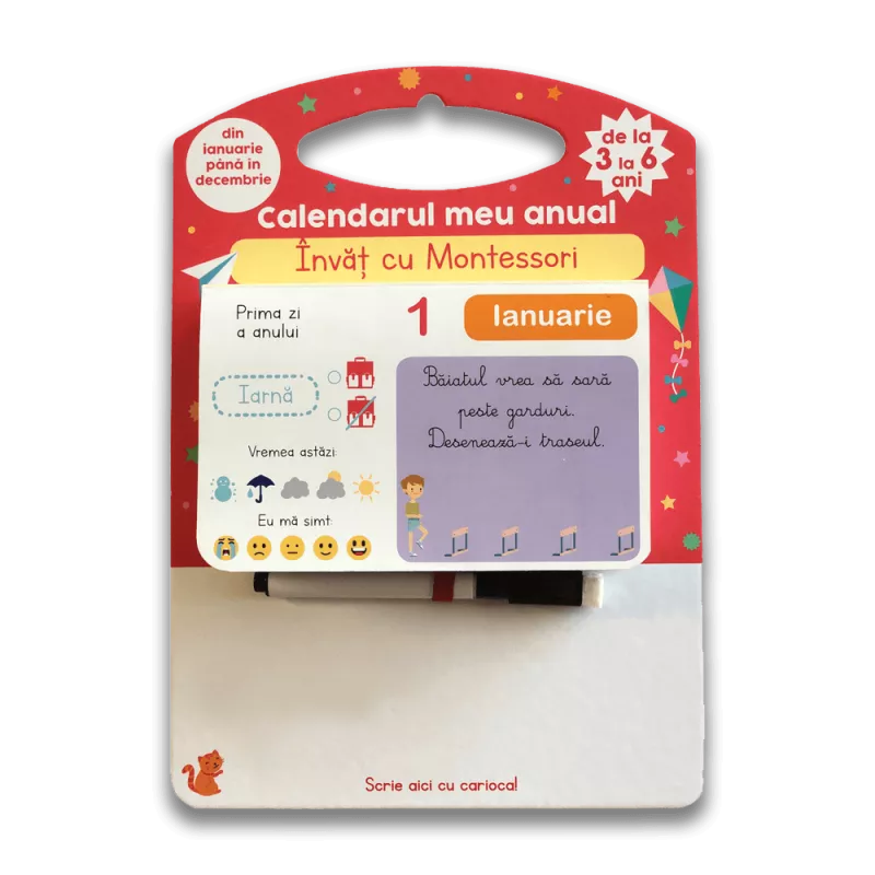 Calendarul meu anual - Invat cu Montessori - de la 3 la 6 ani, [],bestfam.ro