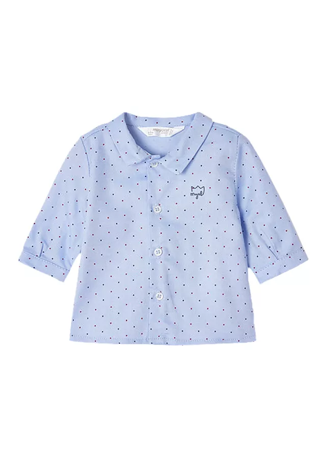 Camasa maneca lunga - bleu / picouri - ECOFRIENDS - Mayoral , [],bestfam.ro