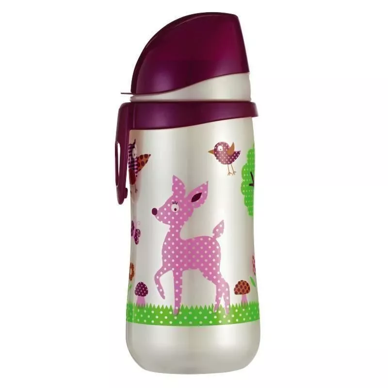 Cana First Cup Girl PP 330 ml, cu clip de prindere, 12+ luni, nip 35050, [],bestfam.ro