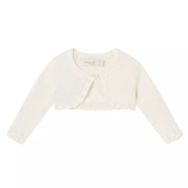 Cardigan Bej cu bumbac sustenabil Mayoral , [],bestfam.ro
