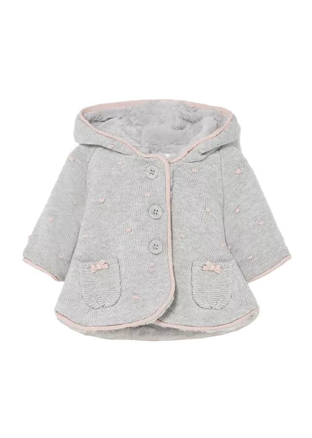 Cardigan tricot cu buzunare - Gri - Mayoral  6-9 luni, [],bestfam.ro