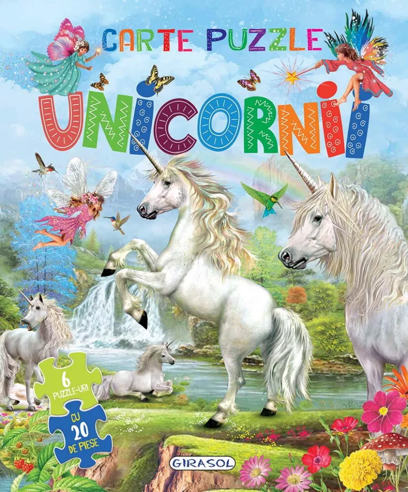 Carte cu 6 puzzle-uri - Unicornii, [],bestfam.ro