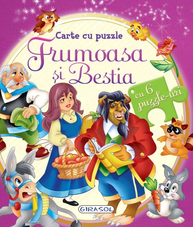 Carte cu puzzle - Frumoasa si Bestia, [],bestfam.ro