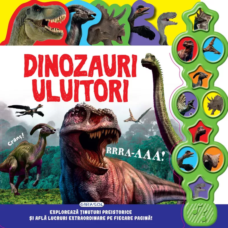 Carte cu sunete - Dinozauri uluitori, [],bestfam.ro