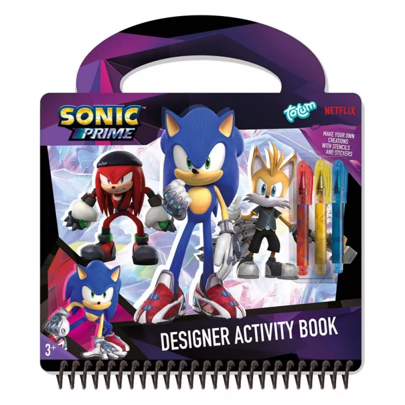 Carte de activitati & pixuri - Sonic, [],bestfam.ro