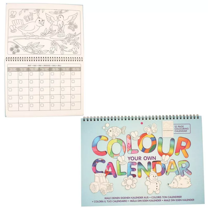 Carte de colorat - Calendarul meu, [],bestfam.ro
