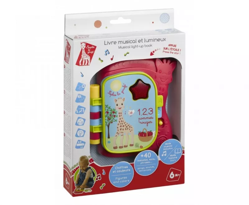 Carte muzicala luminoasa - Sophie la Girafe, [],bestfam.ro