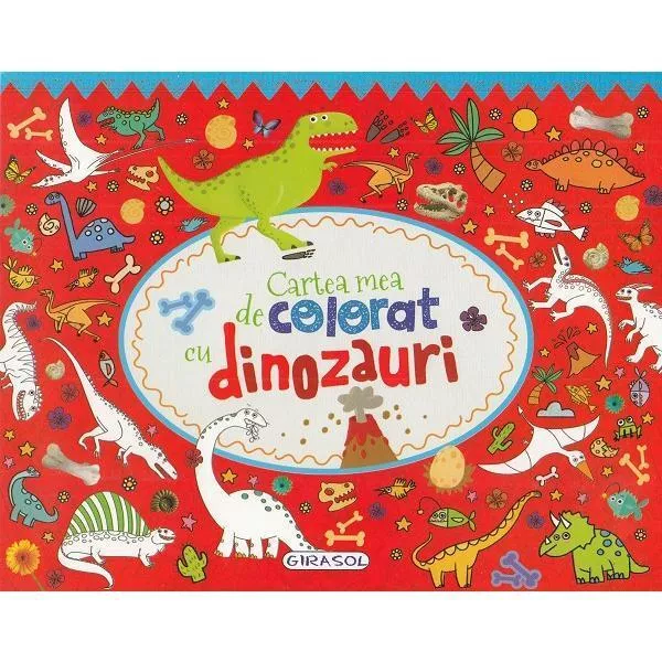 Cartea mea de colorat cu dinozauri, [],bestfam.ro