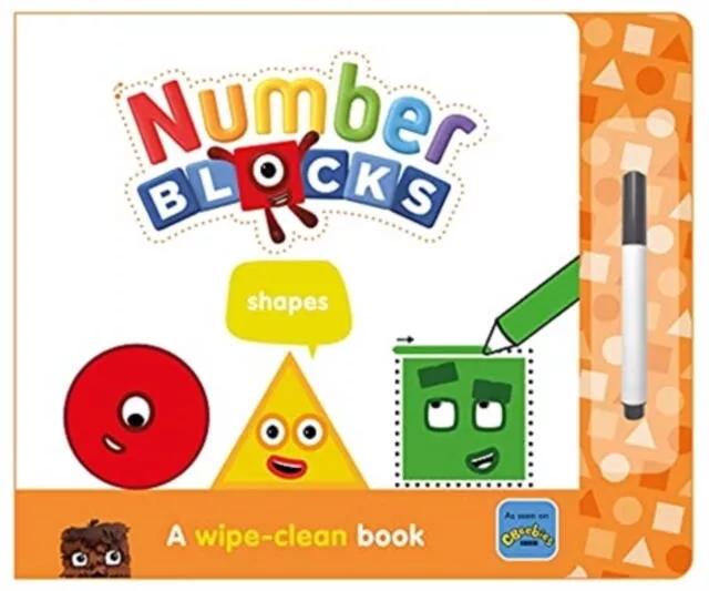 Carticica Scriu si sterg  Numberblocks - Forme geometrice, [],bestfam.ro