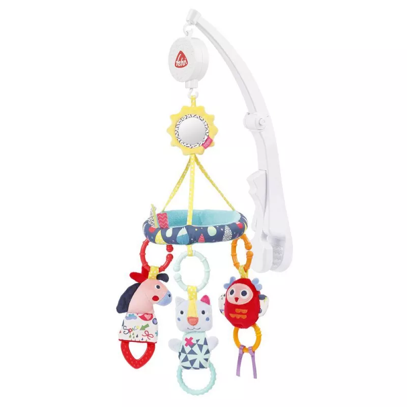Carusel muzical pentru patut pliabil - Prietenii culorilor, [],bestfam.ro
