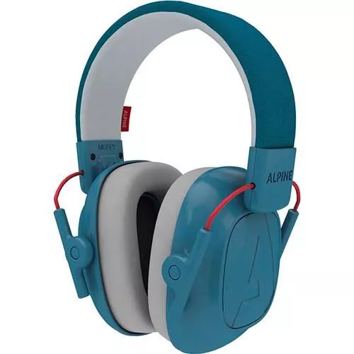 Casti antifonice pliabile pentru copii 5-16 ani, ofera protectie auditiva, SNR 25, albastru, ALPINE Muffy Kids Blue ALP26474, [],bestfam.ro