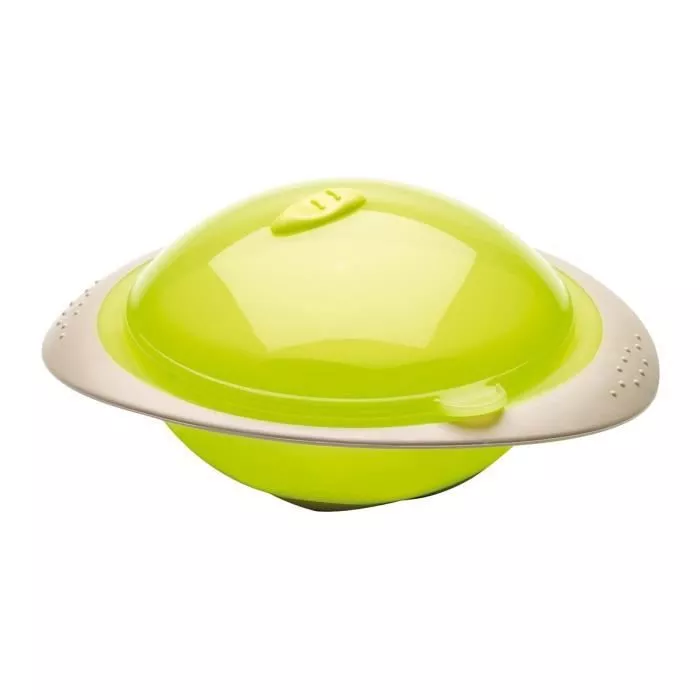 Castron cu capac pentru microunde  - Green - Thermobaby, [],bestfam.ro
