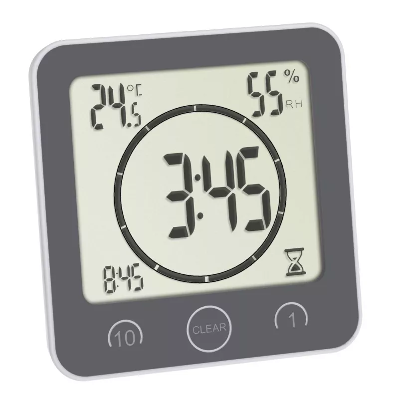 Ceas digital cu timer si termohigrometru pentru bucatarie si baie TFA 60.4001.10, [],bestfam.ro