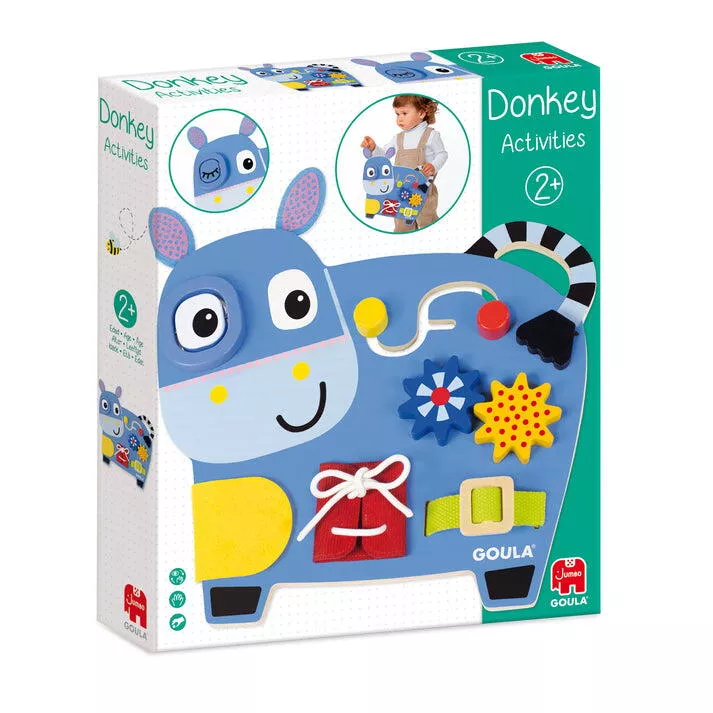 Centru de activitati din lemn - Magarus vesel, [],bestfam.ro