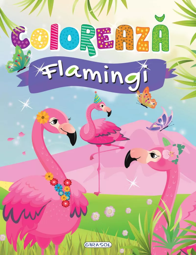 Coloreaza - Flamingi, [],bestfam.ro