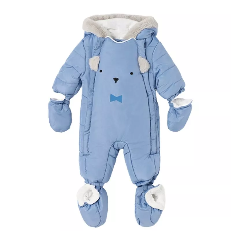 Combinezon microfibra ECOFRIENDS - Bleu - Mayoral  2-4 luni, [],bestfam.ro