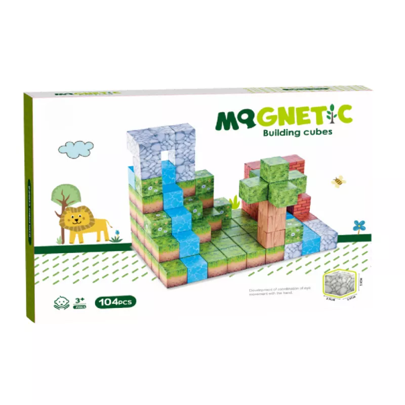 Cuburi magnetice - In natura 104 piese (2.5 cm), [],bestfam.ro