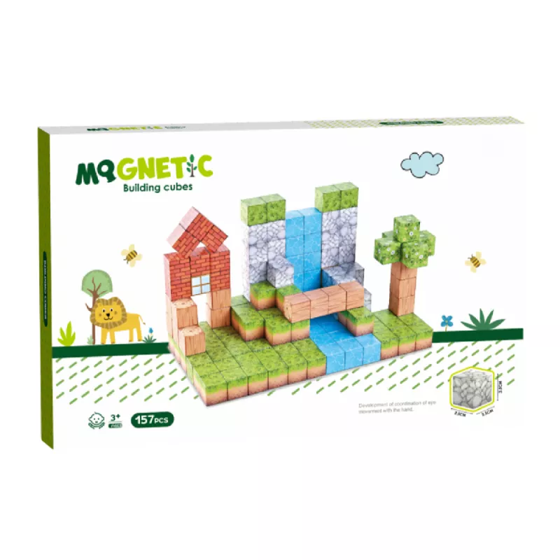 Cuburi magnetice - In natura 157 piese (2.5 cm), [],bestfam.ro