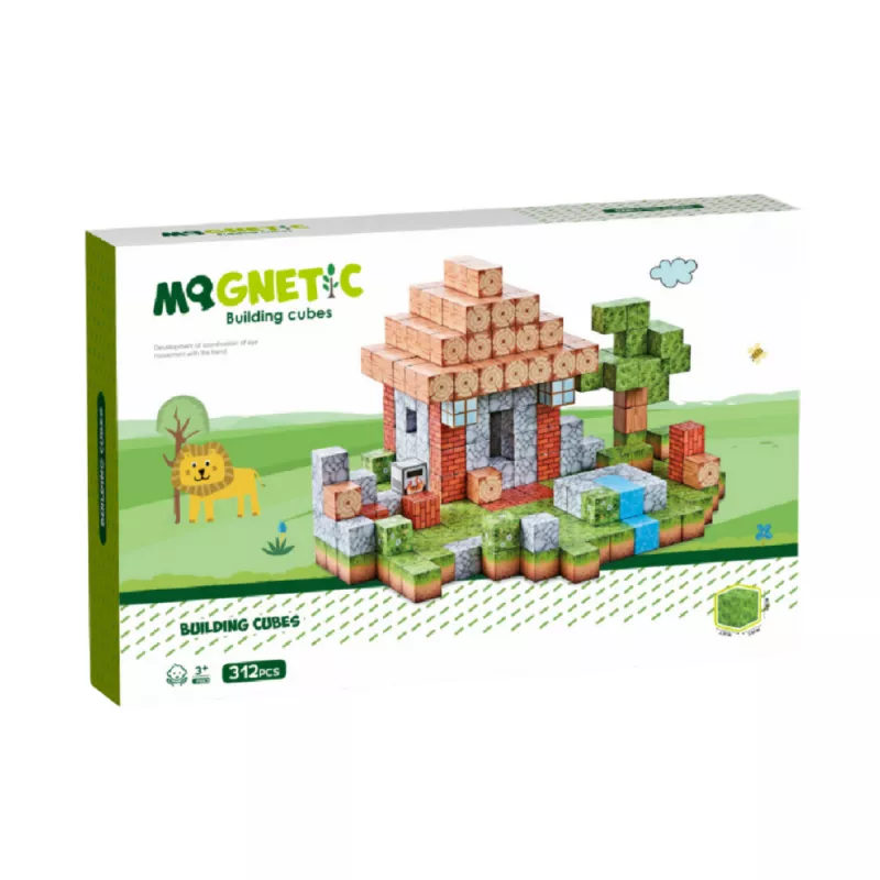 Cuburi magnetice - In natura 312 piese (2 cm), [],bestfam.ro