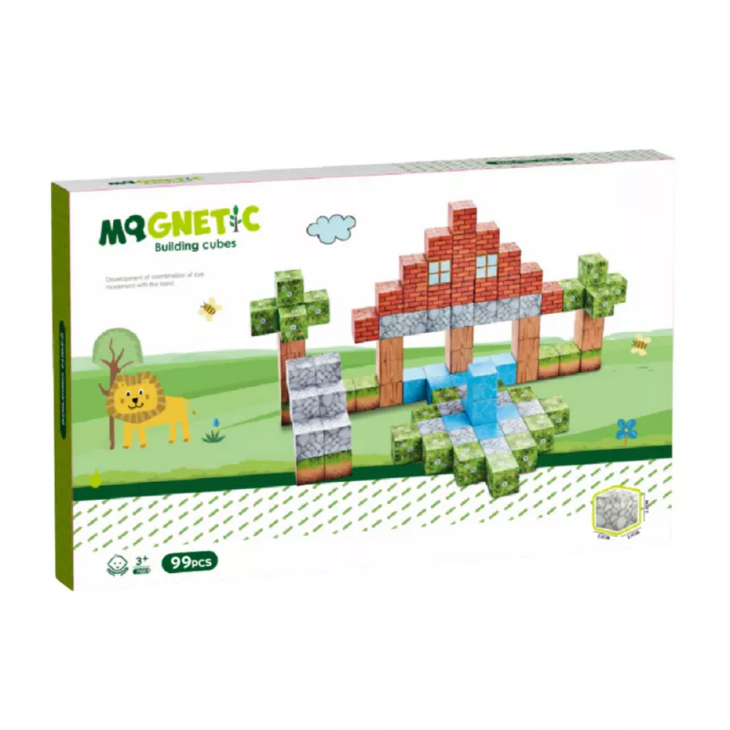 Cuburi magnetice - In natura 99 piese (2 cm), [],bestfam.ro