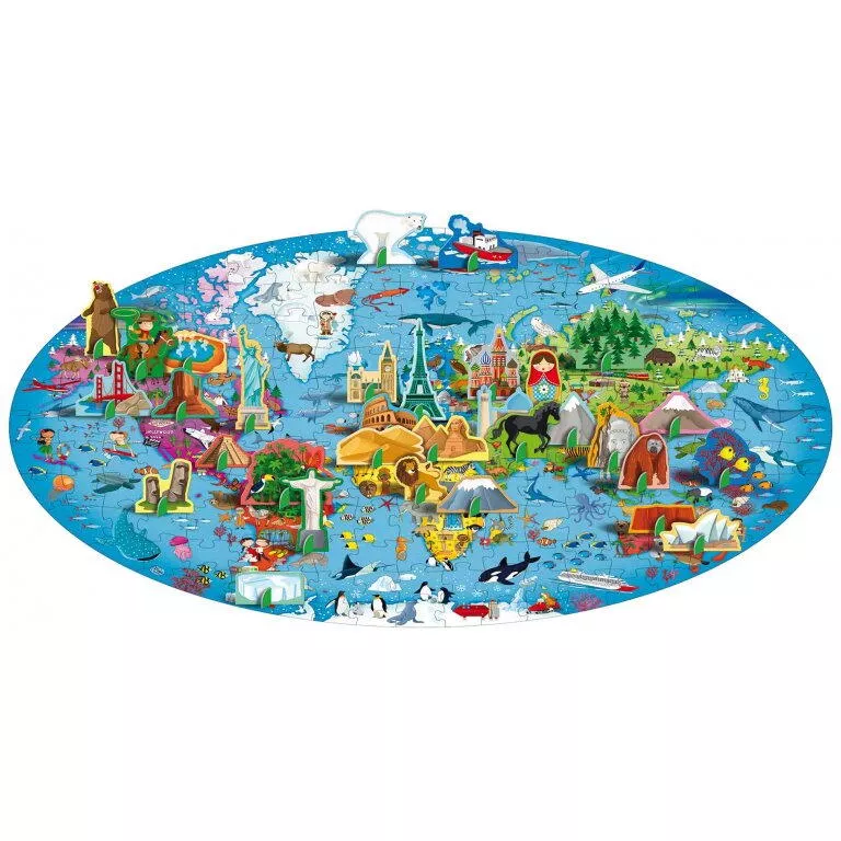 Cunoaste si exploreaza - Puzzle Planeta Pamant (200 piese), [],bestfam.ro