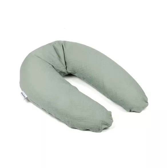 Doomoo - Perna mare 3 in 1 Comfy Big Tetra Green din bumbac organic: perna gravide, suport pentru hranire, suport pentru bebe, [],bestfam.ro