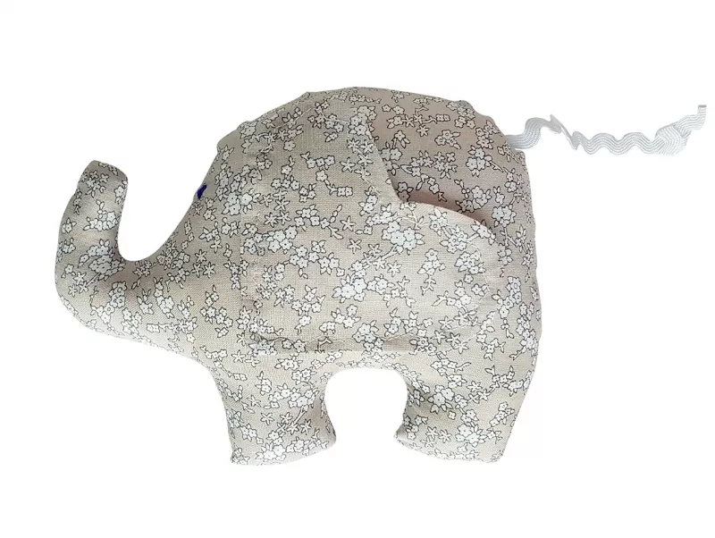 Elefantel din panza - Bej - Papusile Vesele, [],bestfam.ro