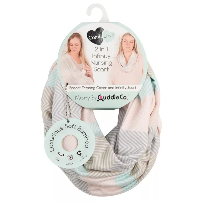Esarfa pentru alaptare din bambus - Comfi-Love - Herringbone - CuddleCo., [],bestfam.ro