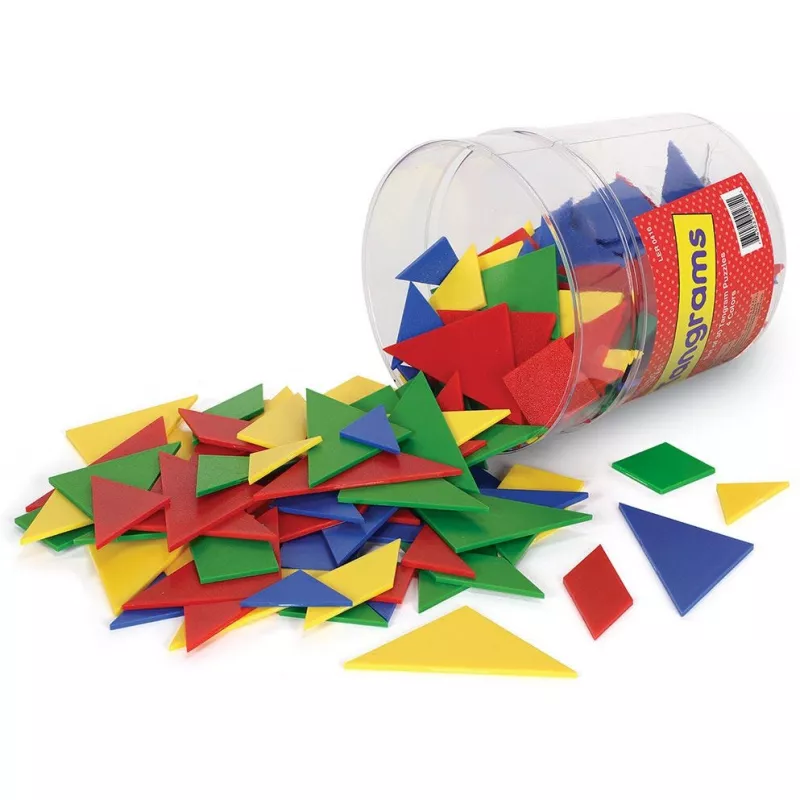 Tangram in 4 culori - Learning Resources, [],bestfam.ro