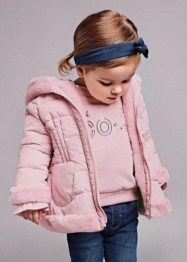 Geaca reversibila cu blanita ECOFRIENDS - Roz - Mayoral , [],bestfam.ro