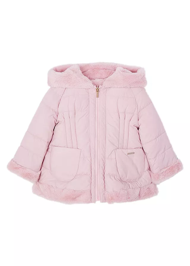 Geaca reversibila cu blanita ECOFRIENDS - Roz - Mayoral  3 ani, [],bestfam.ro