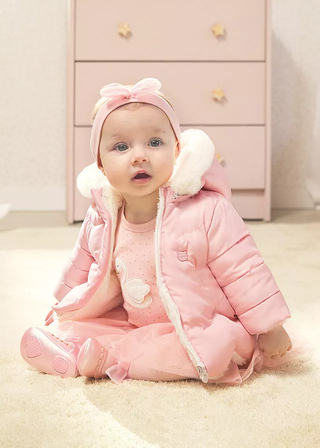 Geaca reversibila ECOFRIENDS cu blanita - Roz - Mayoral, [],bestfam.ro