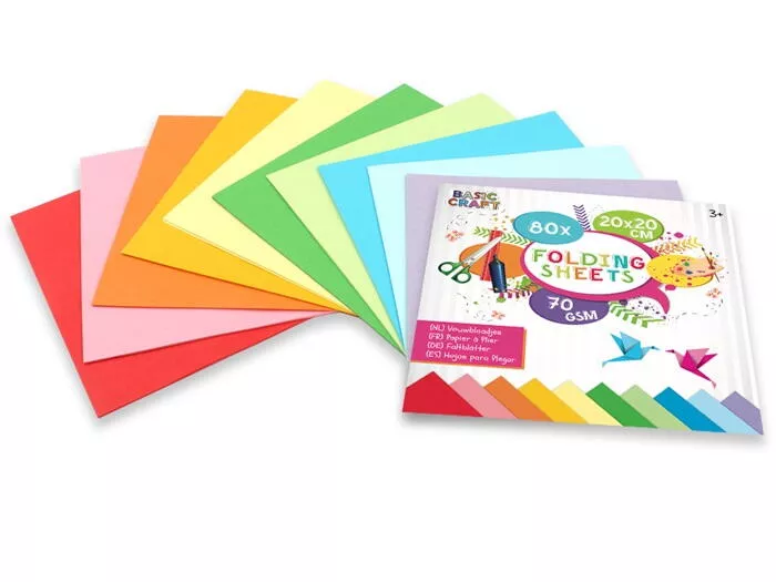Hartie origami 20 x 20 cm, 80 file, [],bestfam.ro