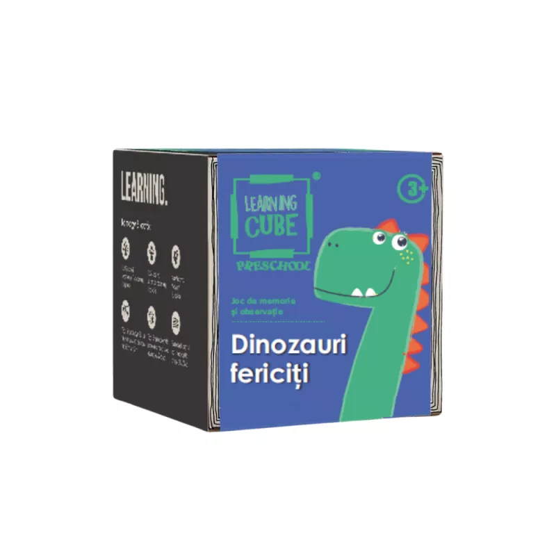 Joc de atentie Learning Cube®  - Dinozauri fericiti, [],bestfam.ro
