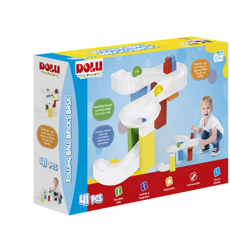 Joc de constructie - Labirintul bilutei ( 41 piese), [],bestfam.ro