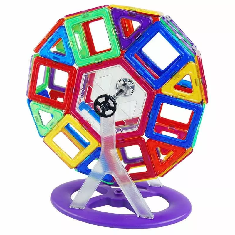 Joc de constructie magnetic - 166 piese, [],bestfam.ro