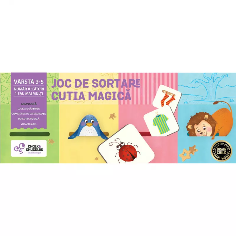 Joc de sortare - Cutia magica - Chalk and Chuckles, [],bestfam.ro