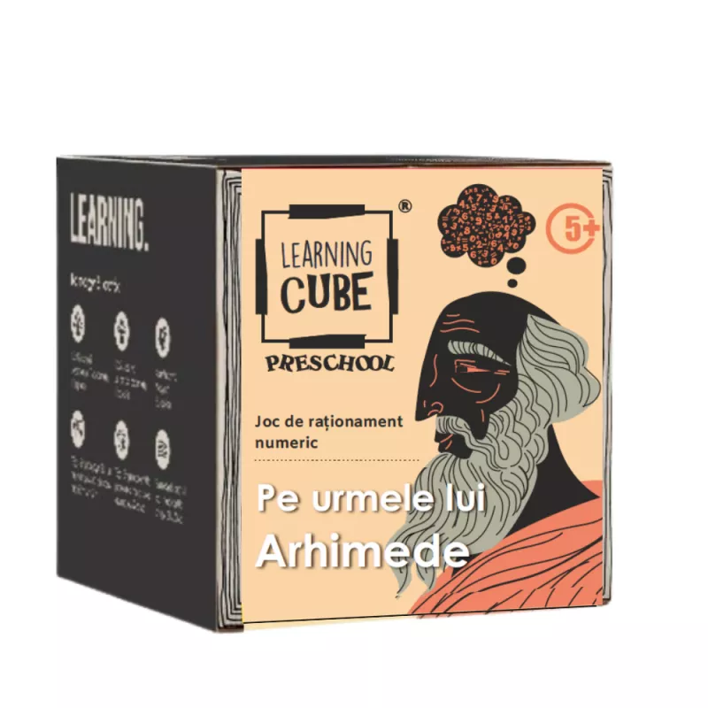 Joc matematic Learning Cube® - Pe urmele lui Arhimede, [],bestfam.ro