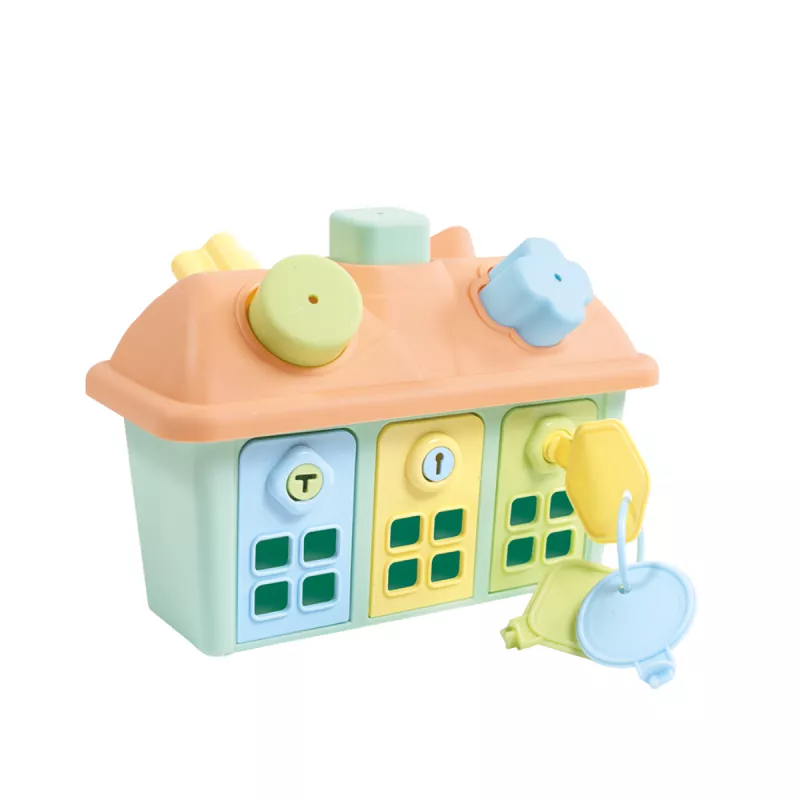 Joc sortare - Casuta pastel cu chei, [],bestfam.ro