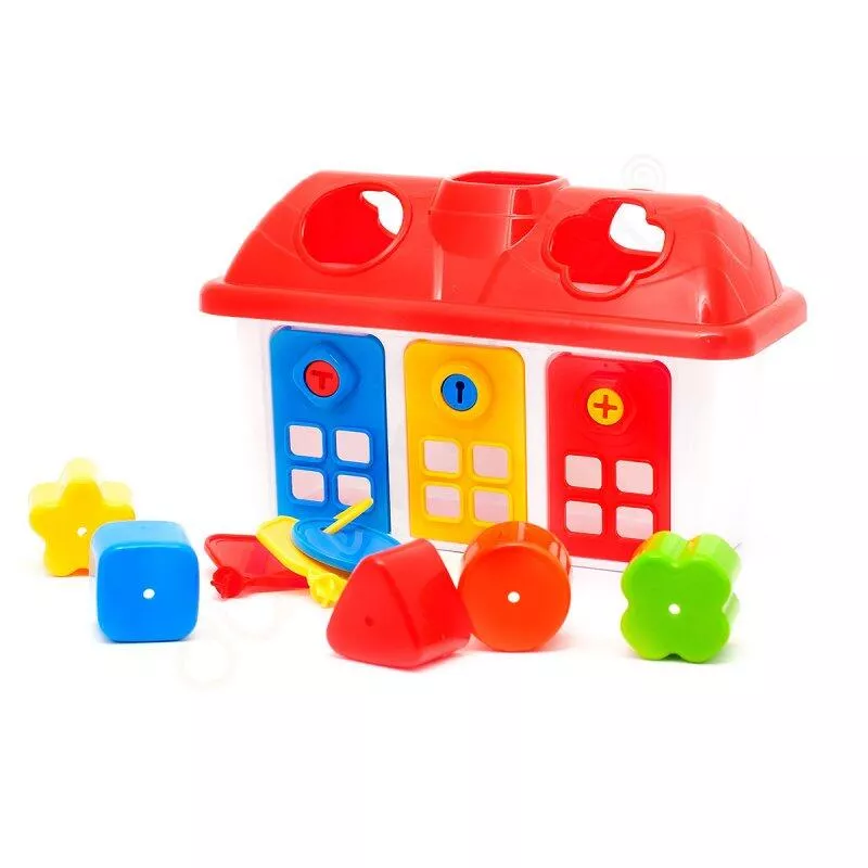 Joc sortare - Casuta colorata cu chei, [],bestfam.ro