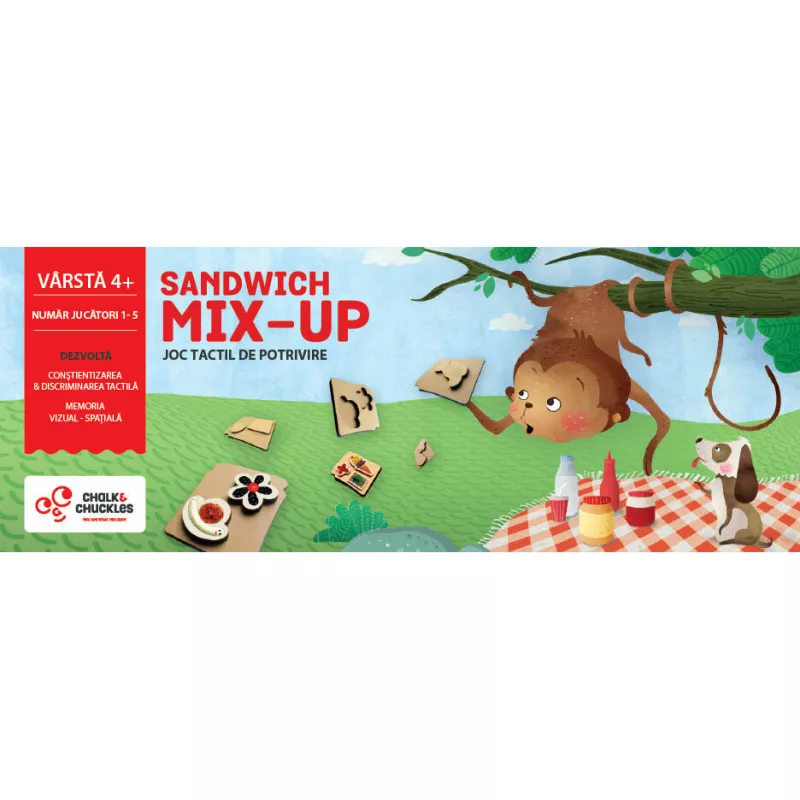 Joc tactil - Sandwich Mix Up - Chalk and Chuckles, [],bestfam.ro