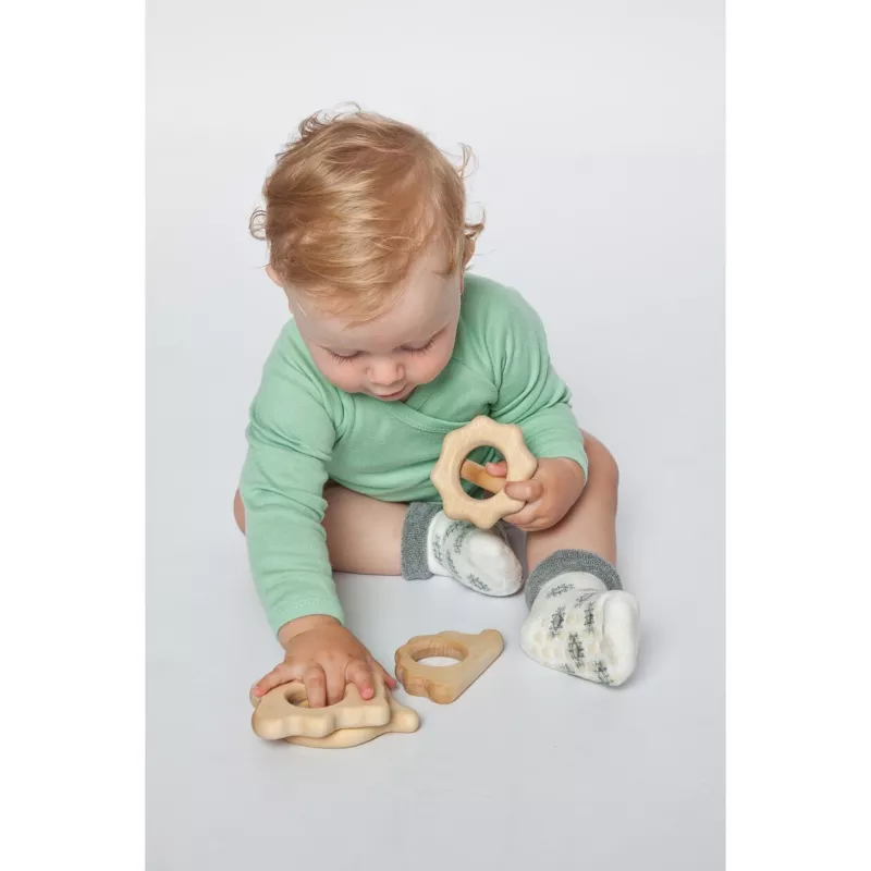 Jucarie de apucare din lemn de artar, forma arici, Gruenspecht 570-V3, [],bestfam.ro