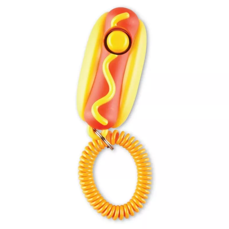 Jucarie dresaj caini - Clicker Hot dog, [],bestfam.ro