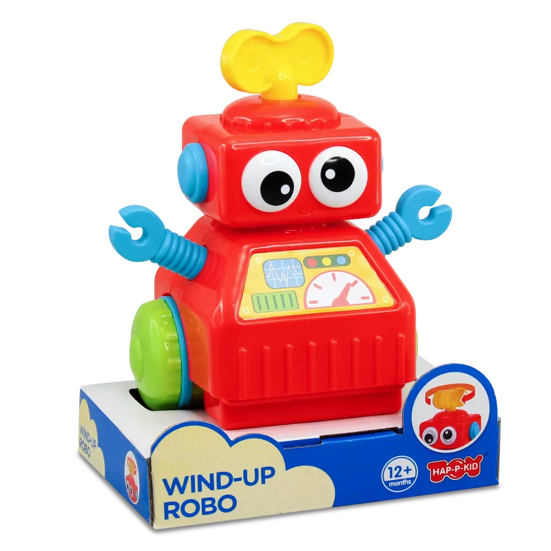Jucarie interactiva - Robotel cu cheita (rosu), [],bestfam.ro